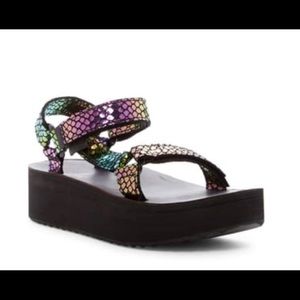 Teva Universal Flatform Iridescent Platform Sandal